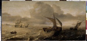 ""La tempete en mer"" (Fırtınalı deniz) Tablosu Hans Goderis (1622-1642) 17. yüzyıl Ermitaj Müzesi, Sankt Petersburg by Hans Goderis