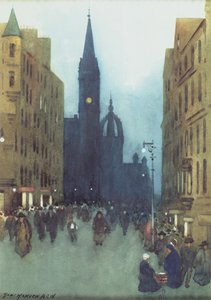 High Street, Edinburgh (tuval üzerine yağlı boya)