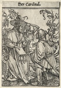 Ölüm Dansı: Kardinal. by Hans Holbein