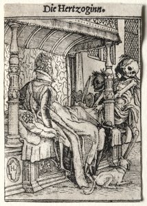 Ölüm Dansı: Düşes. by Hans Holbein