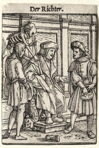 Ölüm Dansı: Yargıç. by Hans Holbein