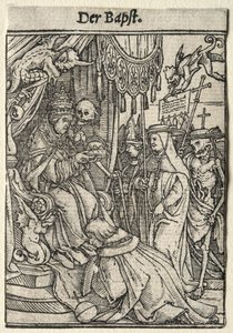 Ölüm Dansı: Papa by Hans Holbein