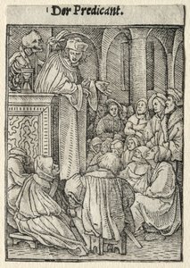 Ölüm Dansı: Vaiz. by Hans Holbein