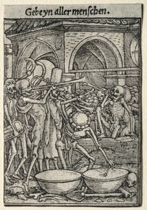 Ölümün Dansı: Ölümün Trompetçileri by Hans Holbein