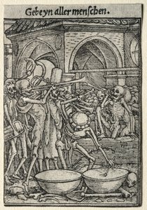 Ölümün Dansı: Ölümün Trompetçileri. by Hans Holbein