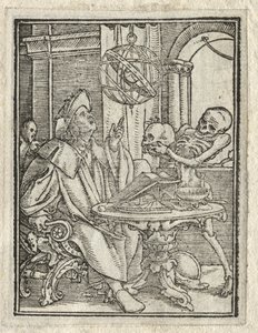 Ölümün Dansı: Astrolog; zengin adam by Hans Holbein