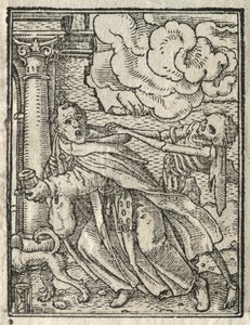 Ölümün Dansı: Dilenci Keşiş; Rahibe by Hans Holbein