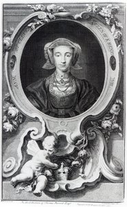 Anne of Cleves, engraved by Jacobus Houbraken, 1740  by Hans Holbein der Jüngere