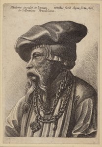 Zincir kolye ile sakallı adam by Hans Holbein der Jüngere