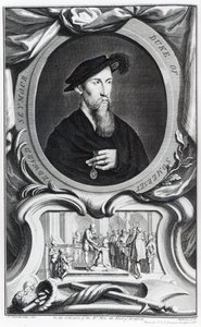 Edward Seymour, 1 Somerset Dükü Jacobus Houbraken tarafından kazınmış, 1738 by Hans Holbein der Jüngere