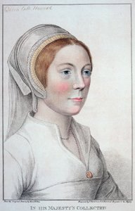Francesco Bartolozzi (1727-1815) 1796 tarafından oyulmuş Catherine Howard (1520-42) portresi by Hans Holbein der Jüngere