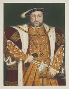 49 yaşındaki Henry VIII (1491-1547) portresi, pub. 1902 by Hans Holbein der Jüngere