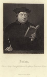 Martin Luther'in portresi by Hans Holbein der Jüngere