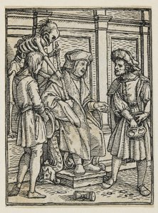 Ölüm Dansı'ndan Yargıç (Lyons), 1538, 1523-1526 by Hans Holbein der Jüngere