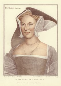 Lady Vaux (aquatint) by Hans Holbein der Jüngere