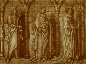 Aziz Willibald, Lucia ve Katharina by Hans Holbein the Elder