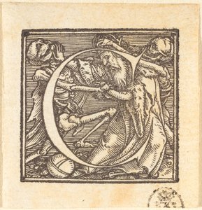 C harfi by Hans Holbein der Jüngere