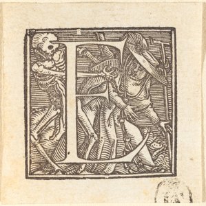 E harfi by Hans Holbein der Jüngere