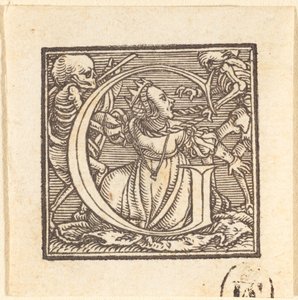 G harfi by Hans Holbein der Jüngere