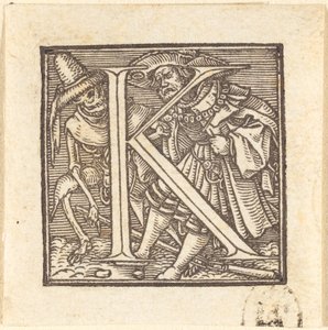 K harfi by Hans Holbein der Jüngere