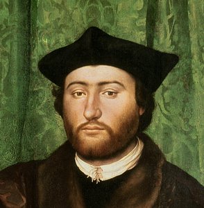 Büyükelçiler, 1533 yağlı boya, 122676 panel detayı by Hans Holbein der Jüngere