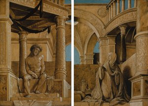 Düşünceli İsa ve Kederli Meryem Ana, c.1518-20 by Hans Holbein der Jüngere