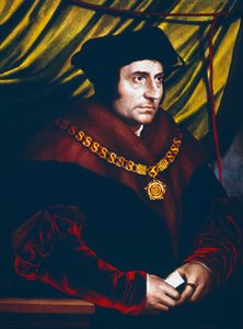Thomas More, İngiliz devlet adamı, bilgin ve aziz, c1527 by Hans Holbein der Jüngere