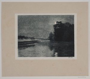 Manzara. Ay ışığı by Hans Julius Fæster
