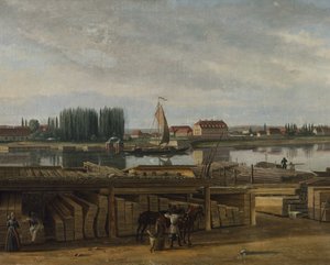 Dresden bölgesinden, c.1829-30 (tuval üzerine yağlı boya) by Hans Leganger Reusch