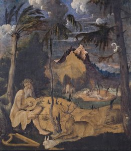 Hayvanlar Arasında Orpheus, 1519 (tuval üzerine tempera) by Hans Leu
