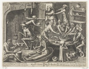 sıska mutfak Le Maigre Mutfağı / The Skinny Keucken (nesne üzerindeki başlık) by Hans Liefrinck (I)