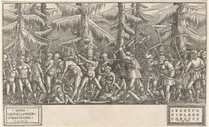 Çıplak Adamlar ve Köylüler Savaşı by Hans Lützelburger, after Master NH