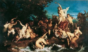 Bacchus ve Ariadne by Hans Makart