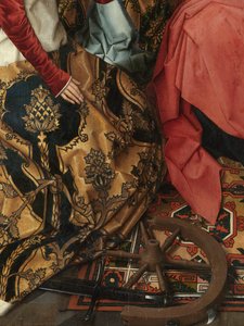 Vaftizci Yahya ve Evangelist Aziz Yahya Üç Parçasının orta panelinin detayı by Hans Memling