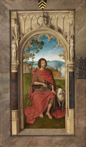 Jan Floreins Triptych'in dış paneli by Hans Memling