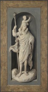 Aziz Christopher. 1478 civarında by Hans Memling