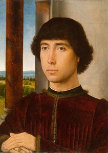 Genç Bir Adamın Portresi, yak. 1472-75. by Hans Memling