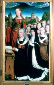 Moreel Ailesinin Üç Parçası, Detay, 1484 by Hans Memling
