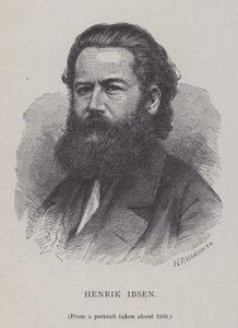Henrik Ibsen, Norveçli oyun yazarı, tiyatro yönetmeni ve şair by Hans Peter Hansen