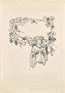 "The Merry Wives of Windsor" için takvim sayfası by Hans Printz