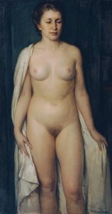 Ayakta kadın çıplak by Hans Schachinger
