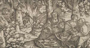 Lût ve Kızları, M.Ö. 1530. by Hans Schäufelein the Elder
