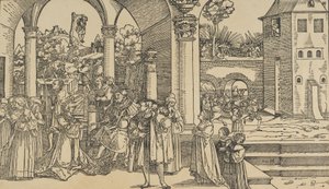 Esther'in Öyküsü. by Hans Schäufelein the Elder