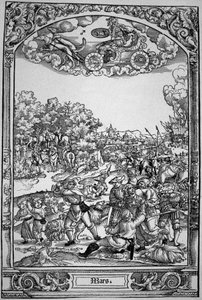 Mars (ahşap oyma) by Hans Sebald (School of) Beham