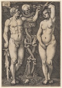 Adem ve Havva, 1543 by Hans Sebald Beham