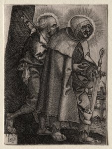 İsa ve Havariler: Aziz Peter ve Aziz Paul by Hans Sebald Beham