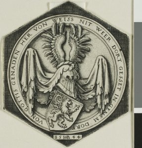 Yaygın Aslanlı Arması by Hans Sebald Beham