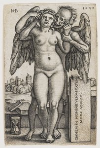 Bir Kadını Yakalayan Ölüm, 1547 by Hans Sebald Beham