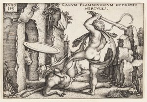 Herkül ve Cacus by Hans Sebald Beham