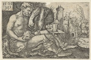 Çoban ve koyun by Hans Sebald Beham